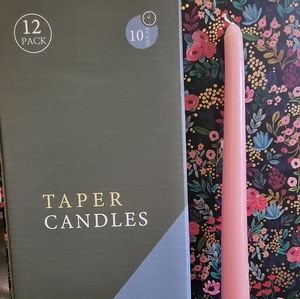 12 pk 10 inch pink Taper candles